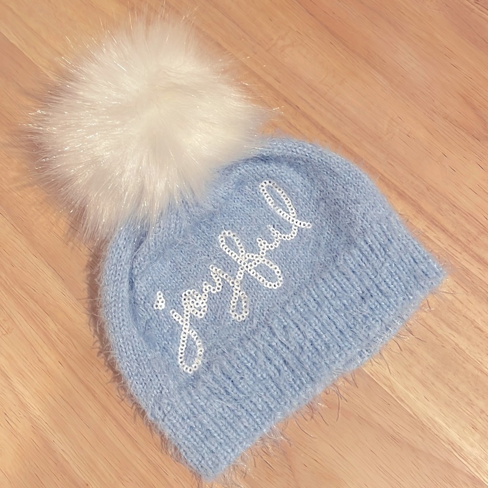 Sparkling Baby Blue Beanie